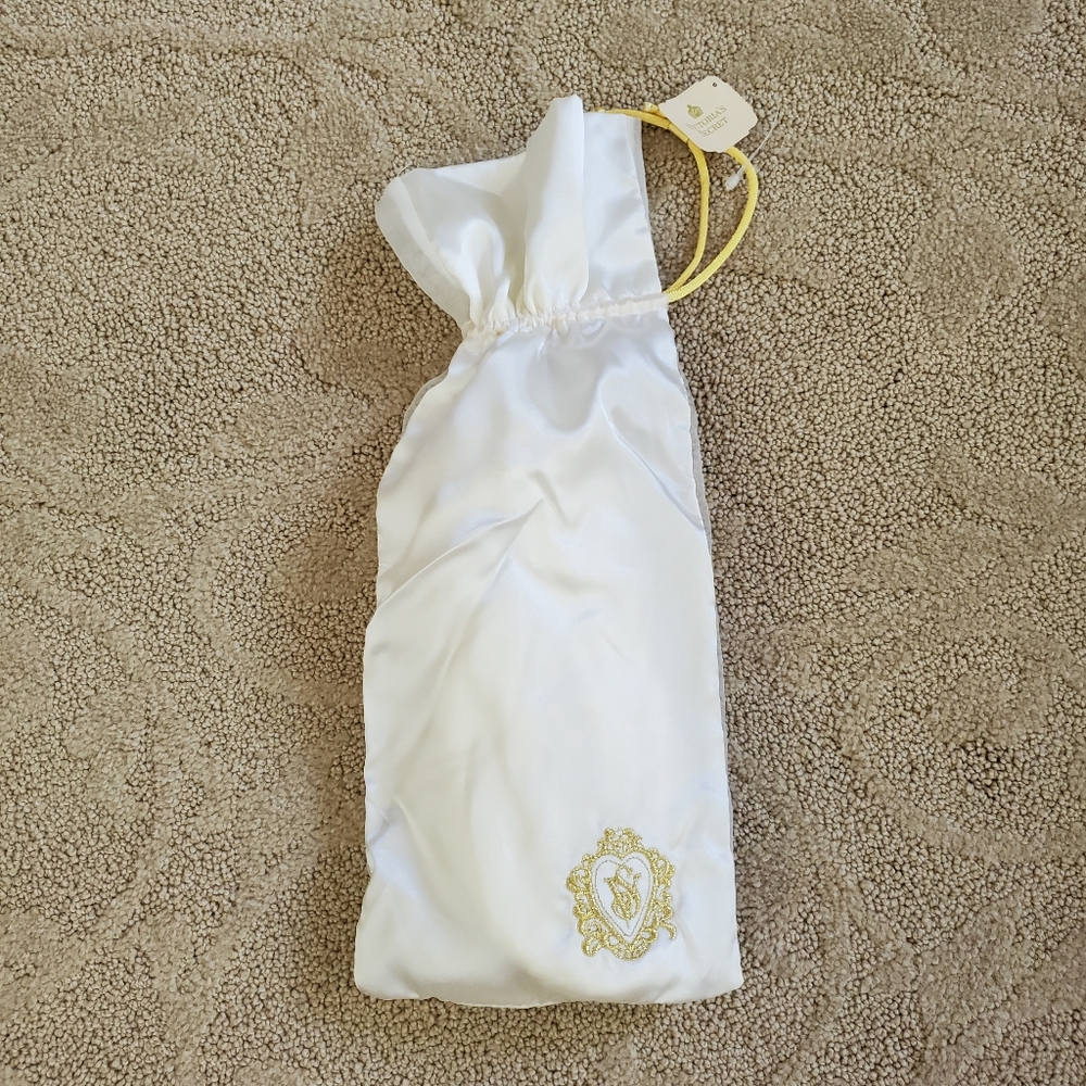 Vintage Victoria's Secret Cream Ballet Slippers Size S 5-7 Leather Bottom
